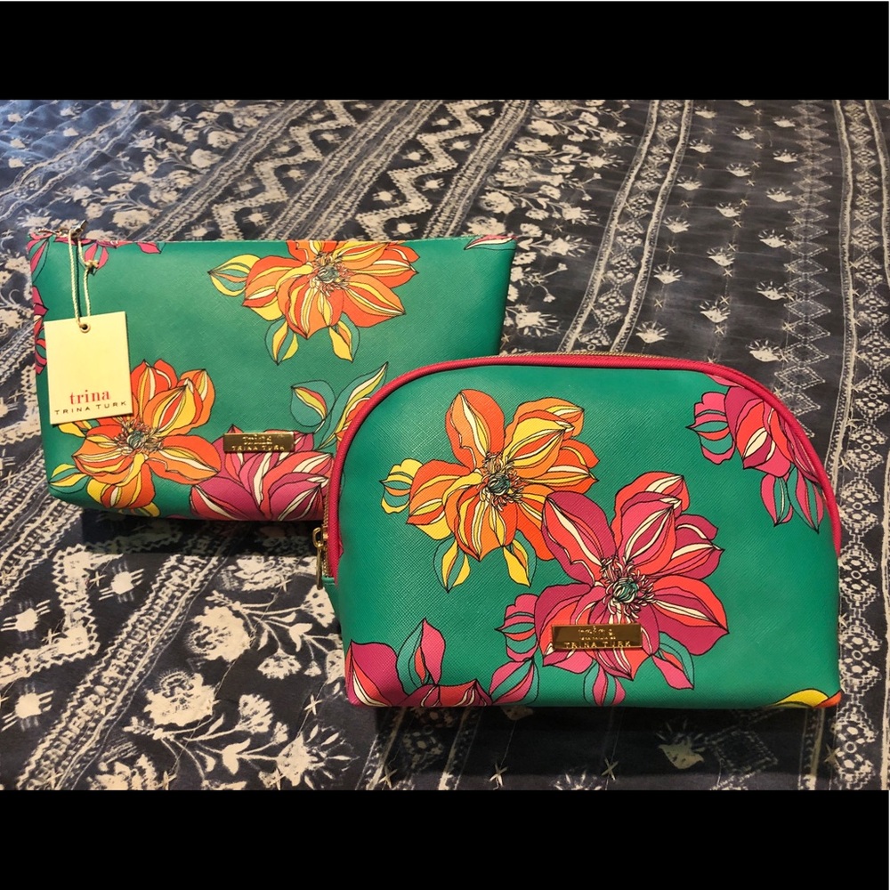Trina Turk T Bottom + Dome Floral Makeup Bag (2)